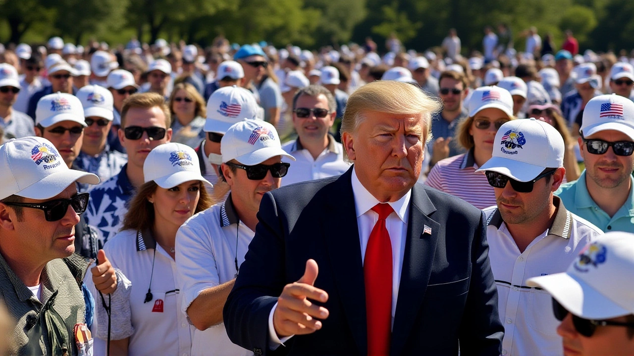 Trump's First Presidential Ryder Cup Visit Sparks Patriotism
