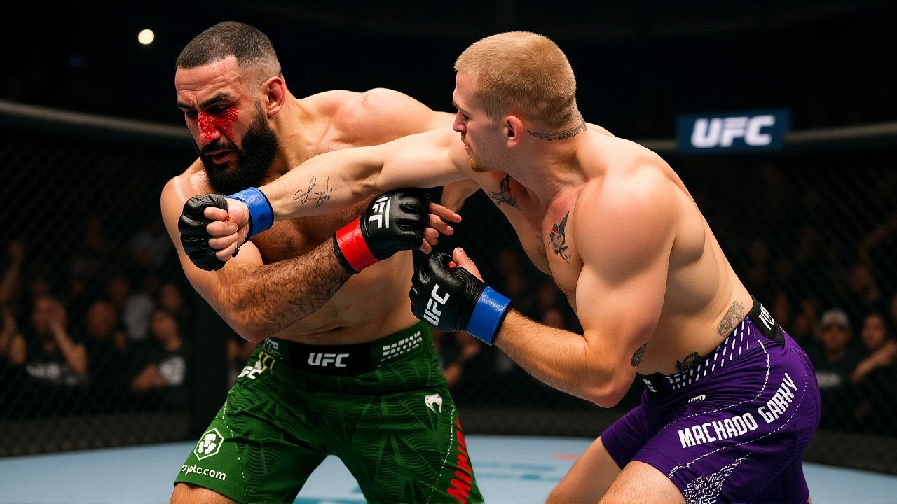Khamzat Chimaev shoves Ian Machado Garry in backstage brawl at UFC Qatar
